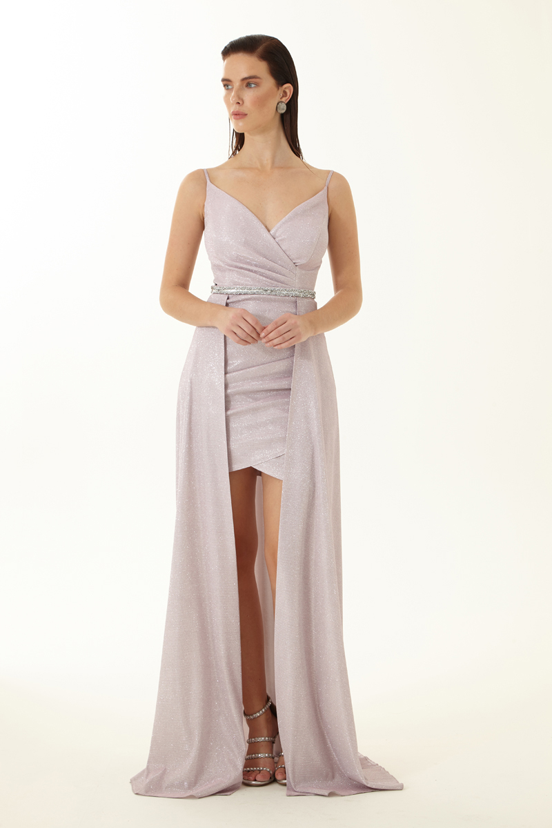 Blush glare sleeveless maxi dress